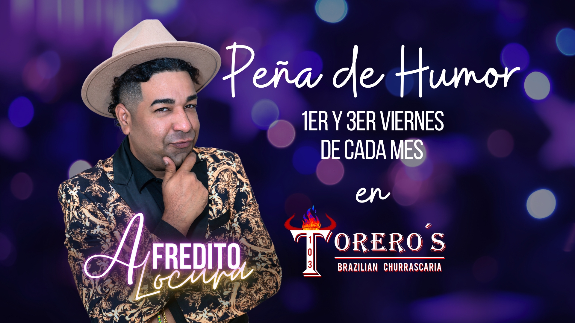 Peña de Alfredito Locura en Miami show de humor latino en Kendall